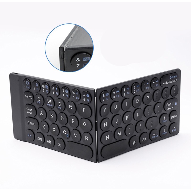 BÀN PHÍM GẬP KHÔNG DÂY MIPOW MIFFY MINI SLIM-FOLD CHỐNG NƯỚC KIÊM TÚI GIÁ ĐỠ