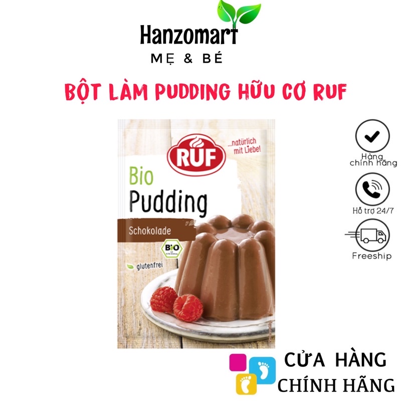 Bột Pudding Vani  Hữu Cơ Ruf Gói 40g