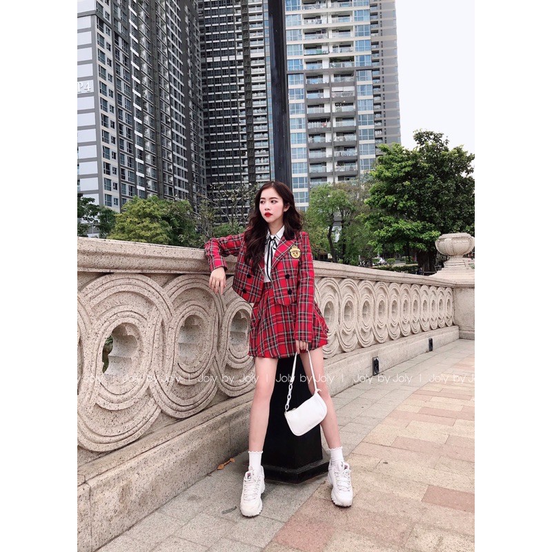 Set Vest Caro Đỏ | BigBuy360 - bigbuy360.vn