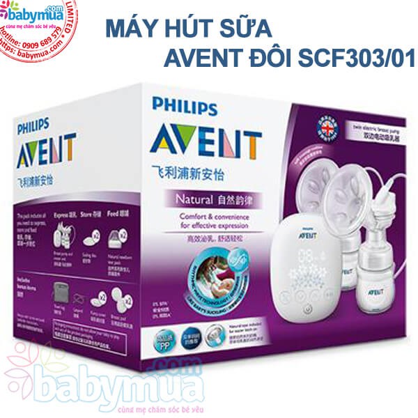 Máy hút sữa bằng điện hiệu Philips Avent (đôi)