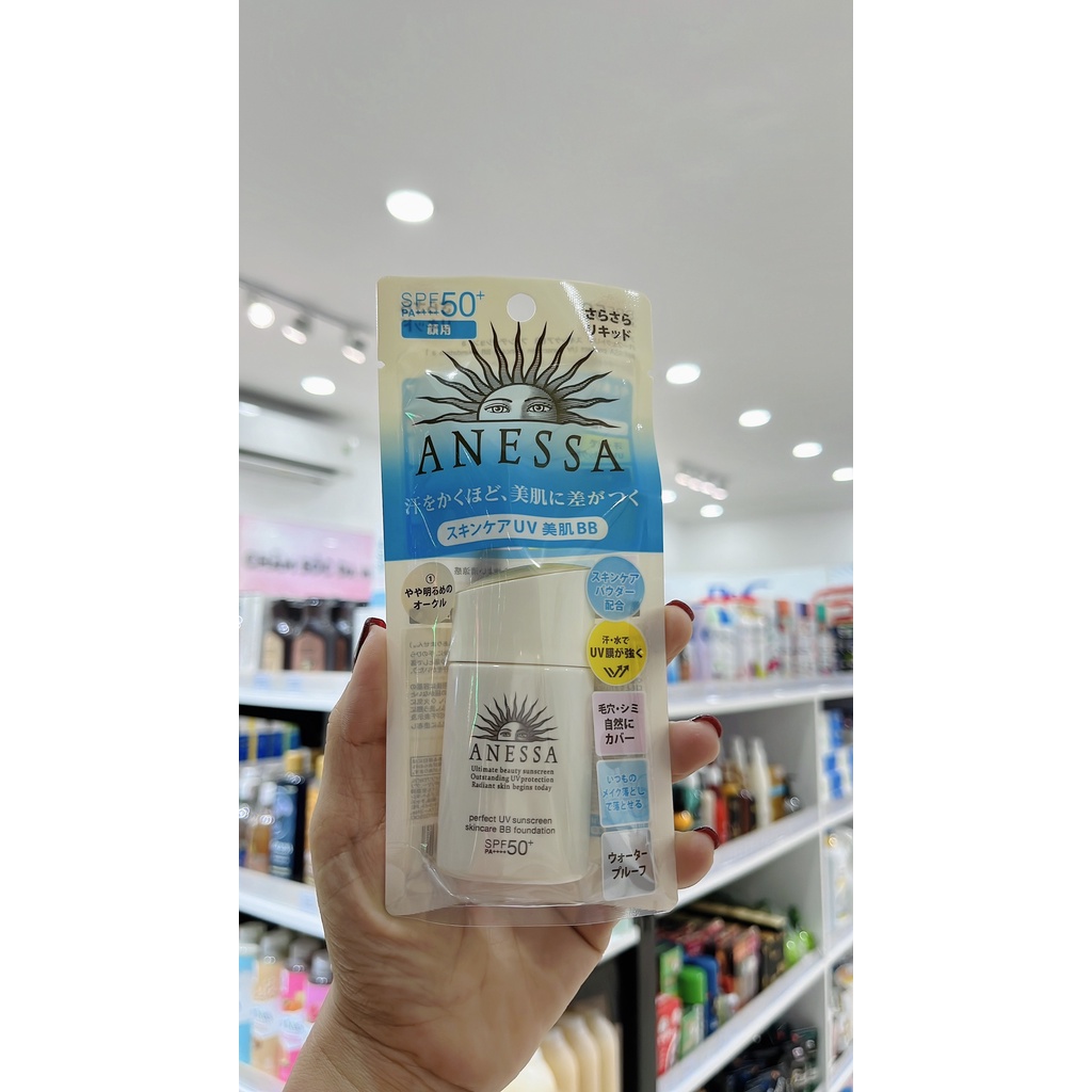 Kem nền trang điểm BB chống nắng Anessa Perfect UV sunscreen skincare BB foundation SPF 50+ PA++++ 25ml