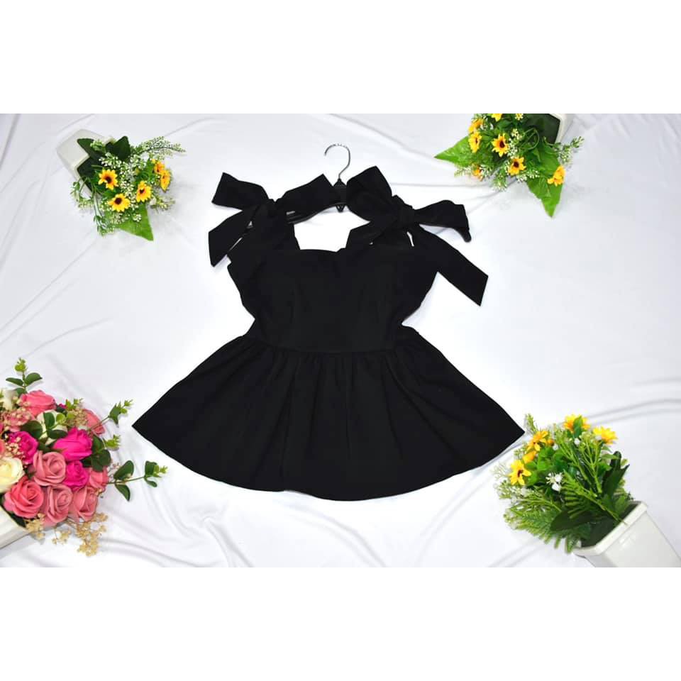 Áo kiểu hai dây thắt nơ cực xinh