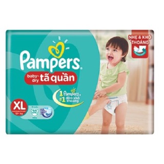 Tã quần Pampers XL32 miếng (Từ 12 kg trở lên)