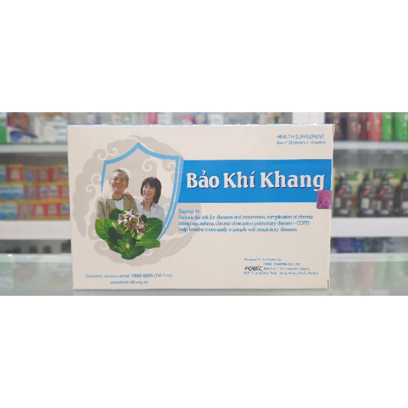 [Có tem tích điểm] Bảo khí khang- Giảm tái phát hen suyễn , viêm phế quản mạn- hộp 20 viên