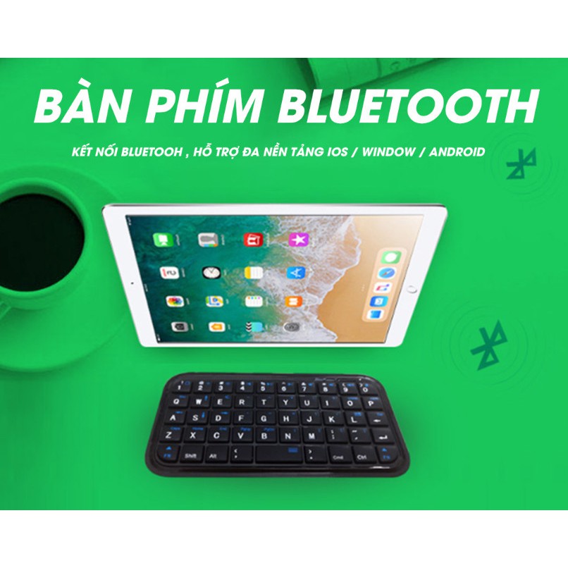 KEYBOARD POCKET BÀN PHÍM BLUETOOTH ALL-IN-1 [ Home and Garden ]