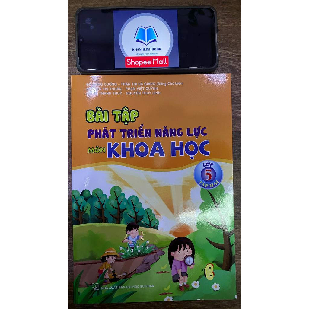 Sách - Combo Bài tập phát triển năng lực học sinh môn khoa học lớp 5 tập 1 + 2