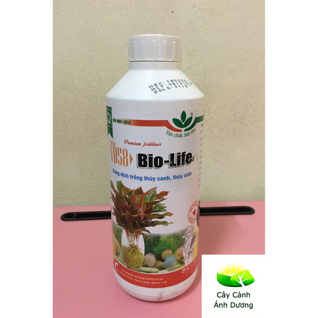 chai 1 lít dung dịch trồng thủy canh Bio - Life VD58