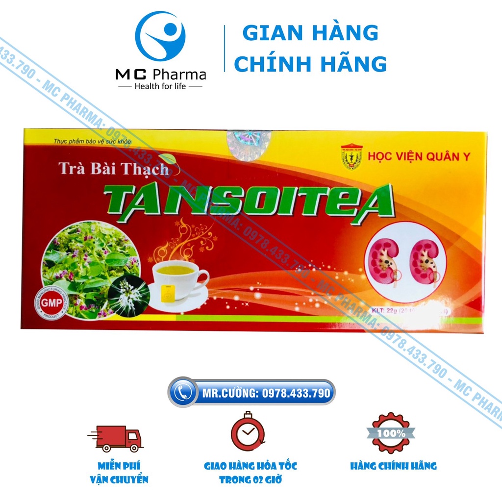 Trà bài thạch Tansoitea Học viện quân y hộp 20 gói