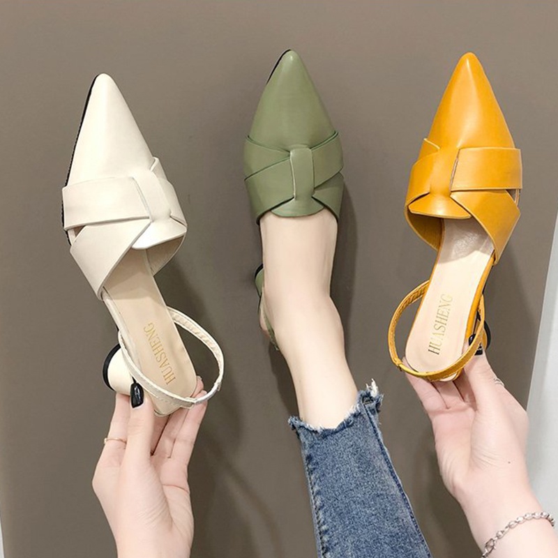 Xăng đan Cao Gót Mũi Nhọn Thời Trang Dành Cho Nữ