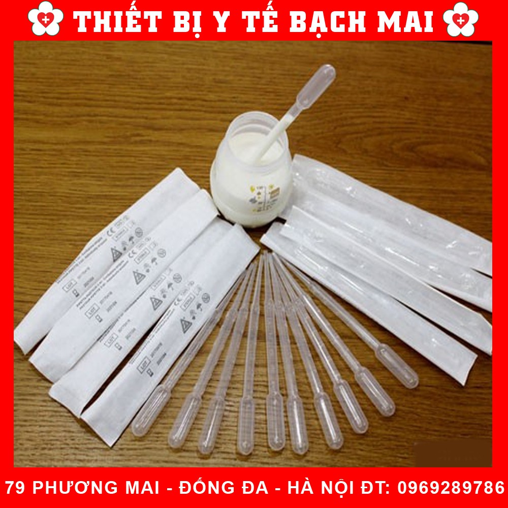 Dụng Cụ Uống Sữa Cho Bé Tiệt Trùng 3ml - Ống Hút Nhỏ Giọt - Pipet Nhựa