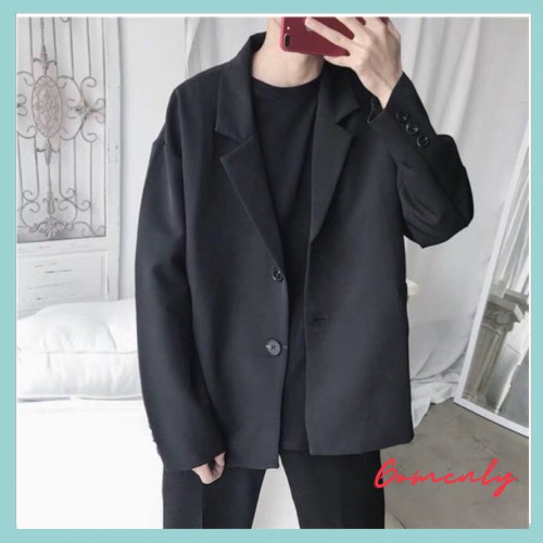 [ LOẠI 1 ]Áo khoác Nam, Áo Blazer Nam phong cách Hàn Quốc Unisex cổ bẻ Gomenly MS02