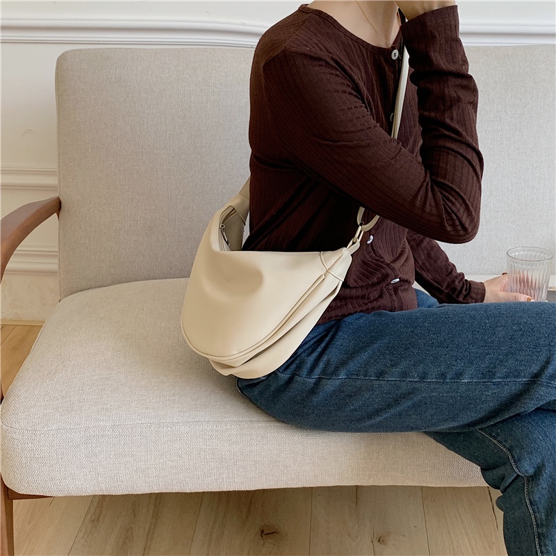 IELGY Túi đeo chéo bằng nylon loại bánh bao đơn giản và nhẹ cho nữ