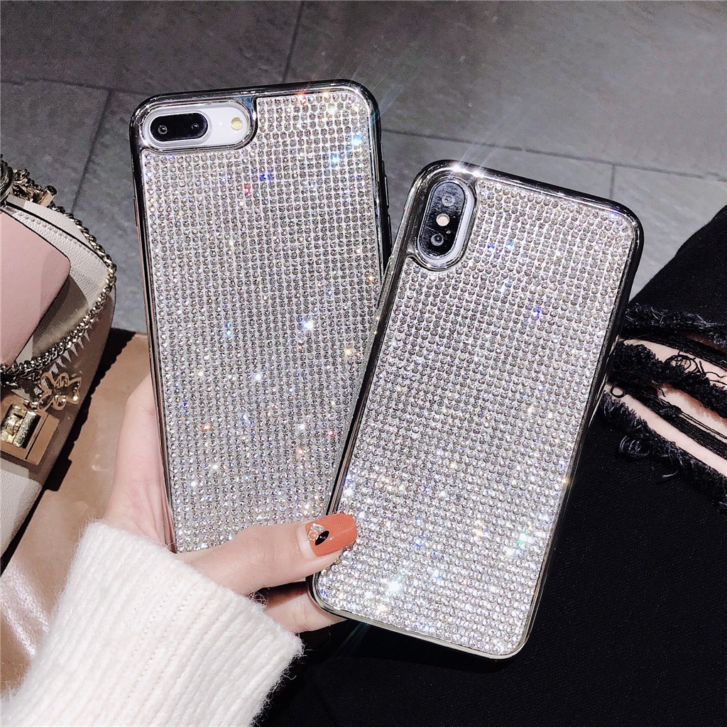 Ốp điện thoại đính đá lấp lánh thời trang cao cấp cho iPhone 8 7 6 6s Plus X XR XSMAX 11 pro max 12 mini pro max | BigBuy360 - bigbuy360.vn