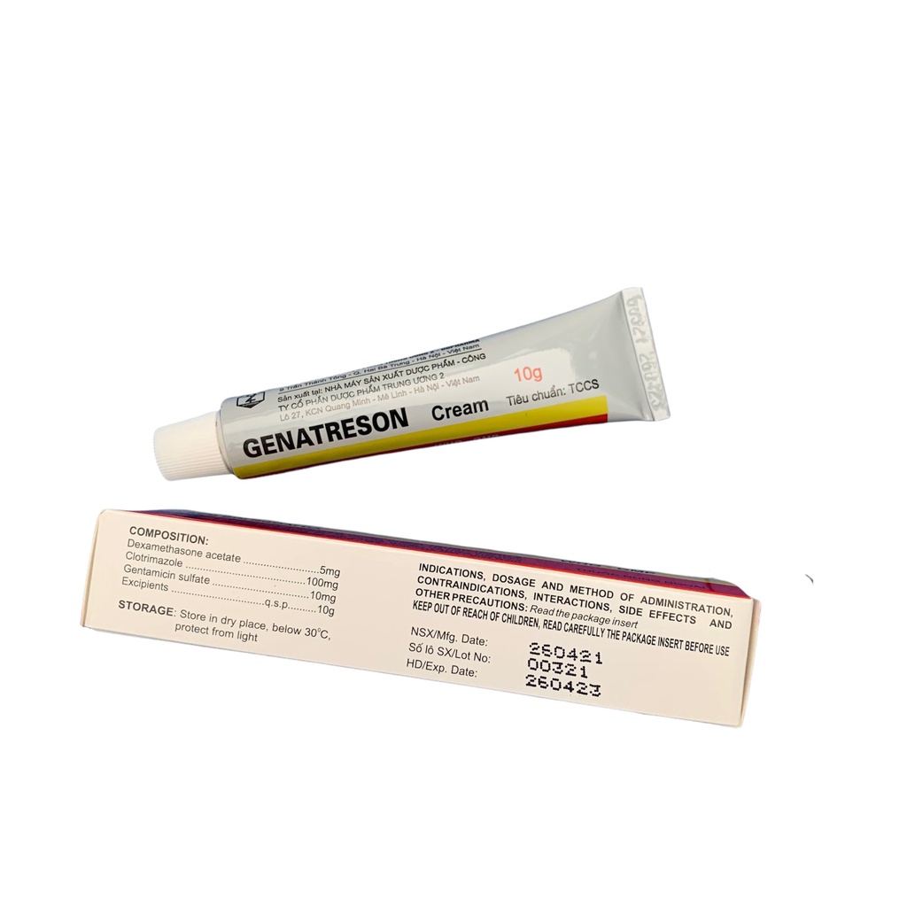 Kem bôi da Genatre-sone