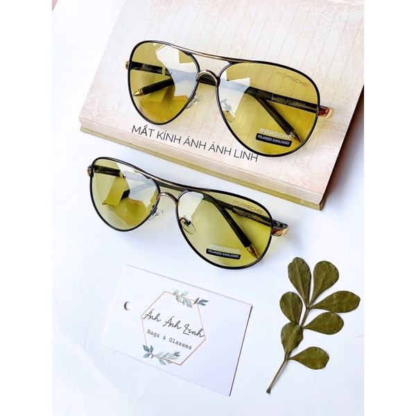 Kính mát nam đổi màu đi xuyên đêm tròng vàng