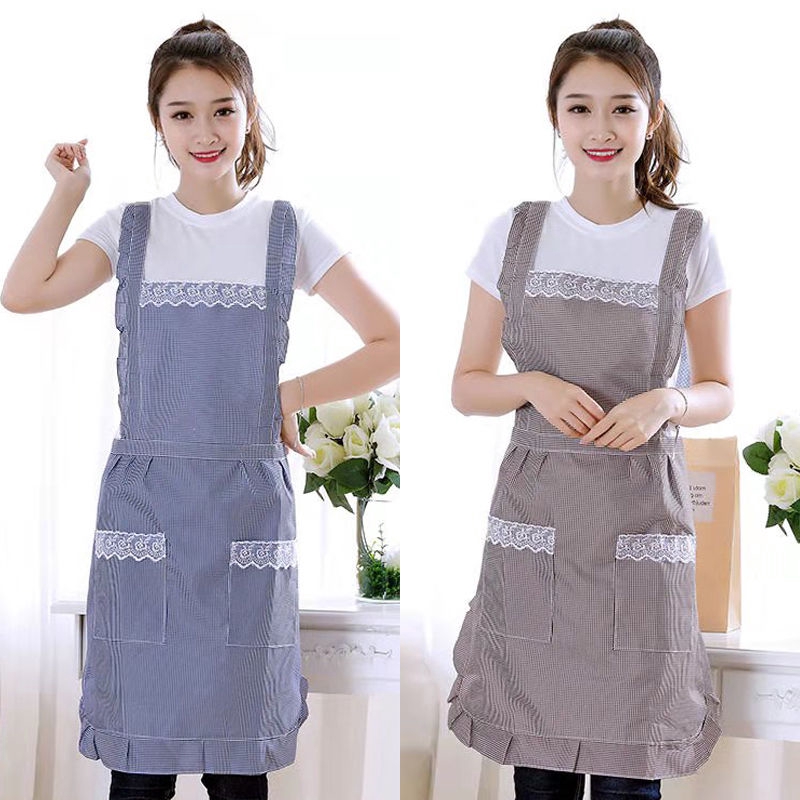 Tạp Dề Nấu Ăn Có Túi Chống Dầu Chống Nước Thoáng Khí Dễ Thương Dành Cho Nữ
