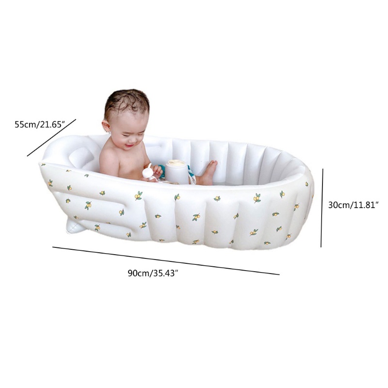 Bể bơi Bơm Hơi 90x55cm Chống Trượt Cho Bé Sơ Sinh