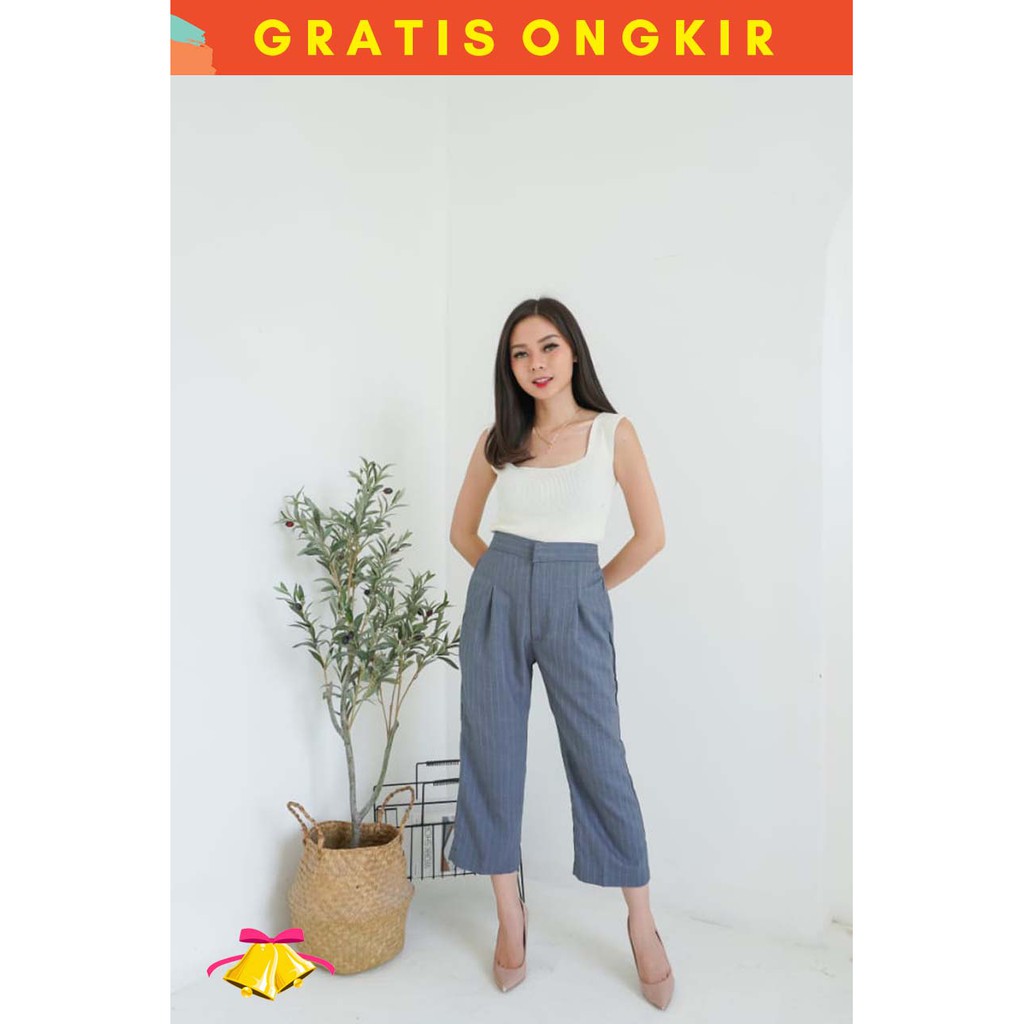 Quần Cotton Kẻ Sọc Thời Trang Cho Nữ (Sf - C 2173) | BigBuy360 - bigbuy360.vn