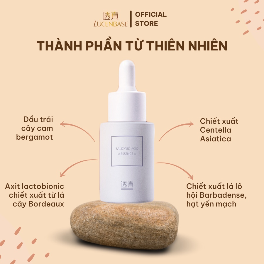 Tinh chất bha salicylic acid LUCENBASE giảm mụn ẩn, tẩy tế bào da chết 30ml