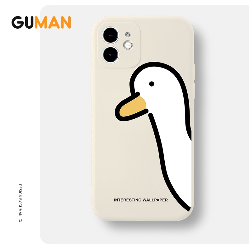 Ốp lưng GUMAN silicon mềm viền vuông dễ thương đẹp kute cho IPHONE 14 13 12 11 PRO MAX SE 2020 X XR XS ip 8 7 6 6S PLUS 281