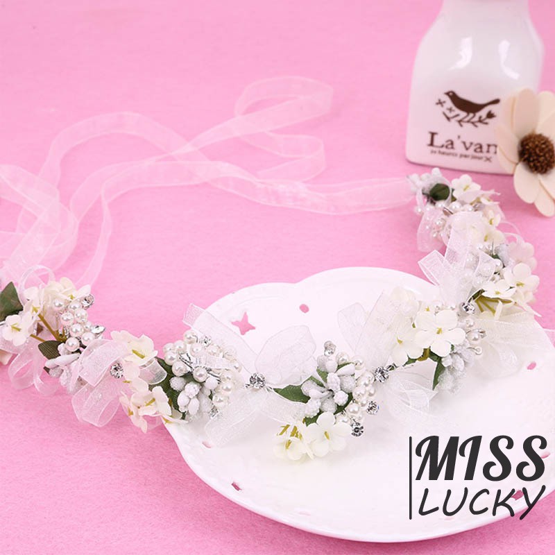 Vòng hoa đeo đầu thời trang thanh tú cho nữ