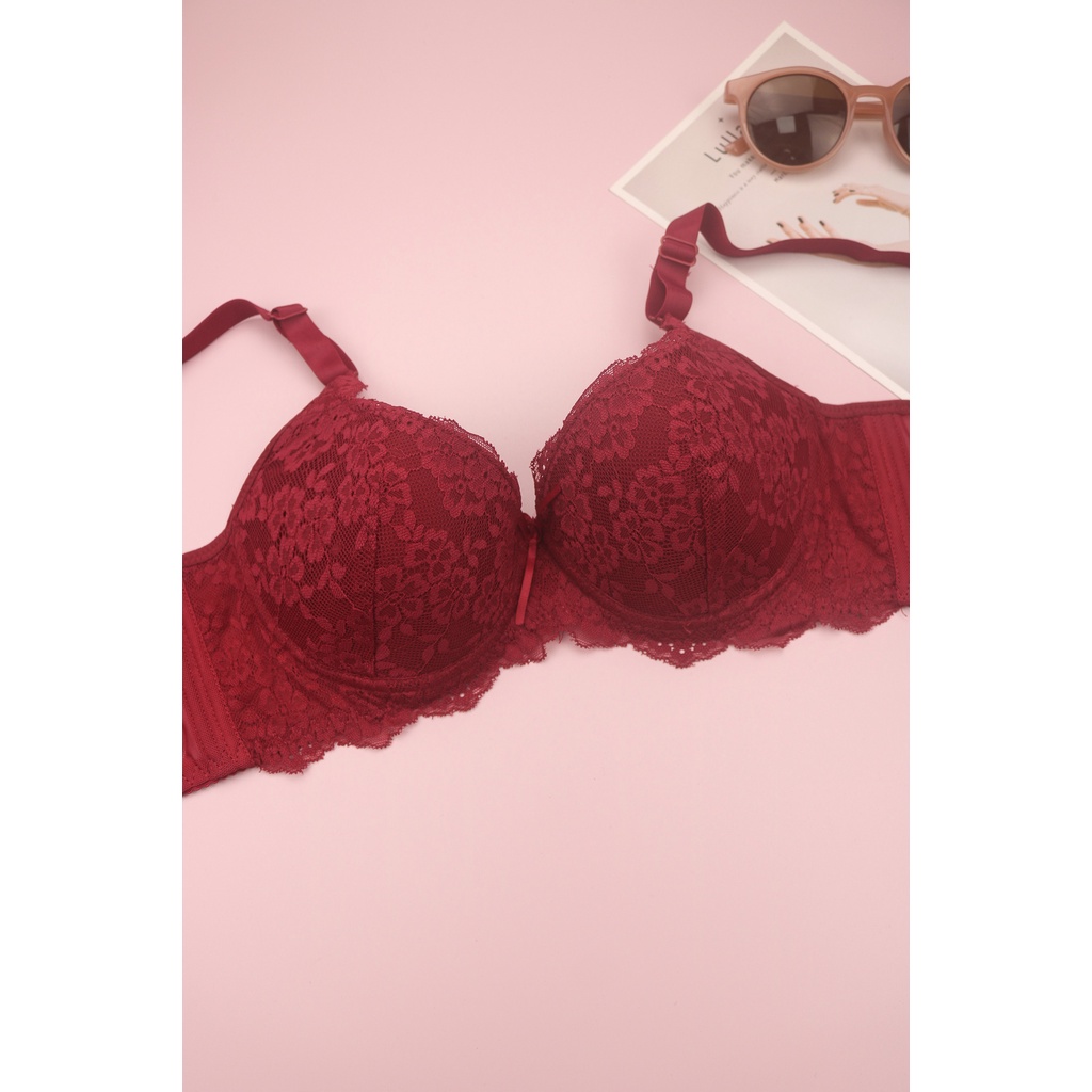 Áo Lót Ren Nữ Có Gọng LUPERI Siêu mỏng cúp lên ôm ngực LUAL869