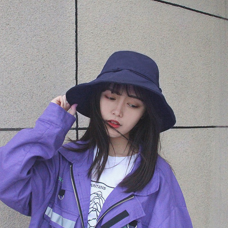 Nón Tai Bèo Vải Lanh Cotton Màu Sắc Đơn Giản Phong Cách Nhật Bản