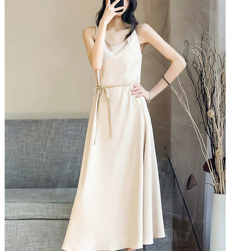 Đầm Voan Màu Đen Trơn Ôm Eo Phong Cách Hàn Quốc Thời Trang