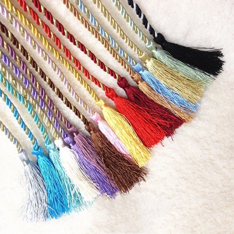 Dây Buộc Rèm cửa sổ Phối Tua Rua Dài 1.2M Độc Đáo Trang Trí Nhà Cửa