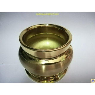 Bát nhang trơn cao cấp sắc nét bằng đồng đk 11,5cm