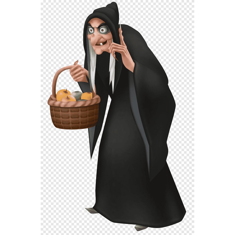 Bộ phụ kiện phù thủy 5 món : mũ, răng, mũi, cằm, móng tay hóa trang Halloween cho mọi lứa tuổi