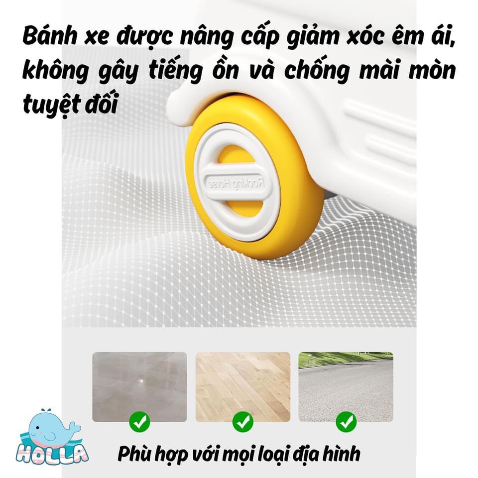 BẬP BÊNH - XE CHÒI CHÂN Ô TÔ CAYABE HOLLA MÀU VÀNG CHO BÉ