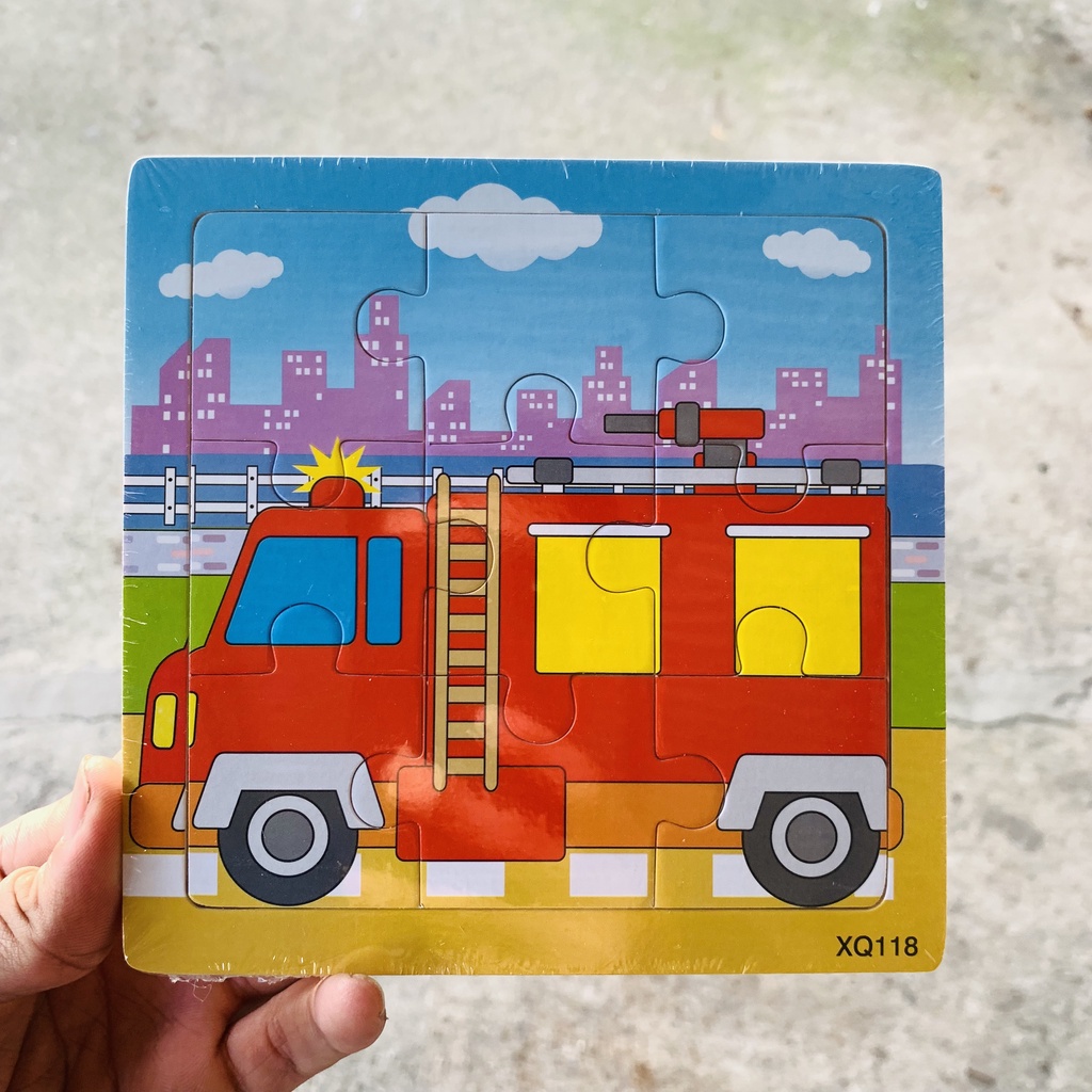 Đồ Chơi Xếp Hình Lắp Ráp Tranh Ghép Gỗ 9 Mảnh Ngộ Nghĩnh Phát Triển Các Giác Quan Và Tư Duy Logic Cho Bé