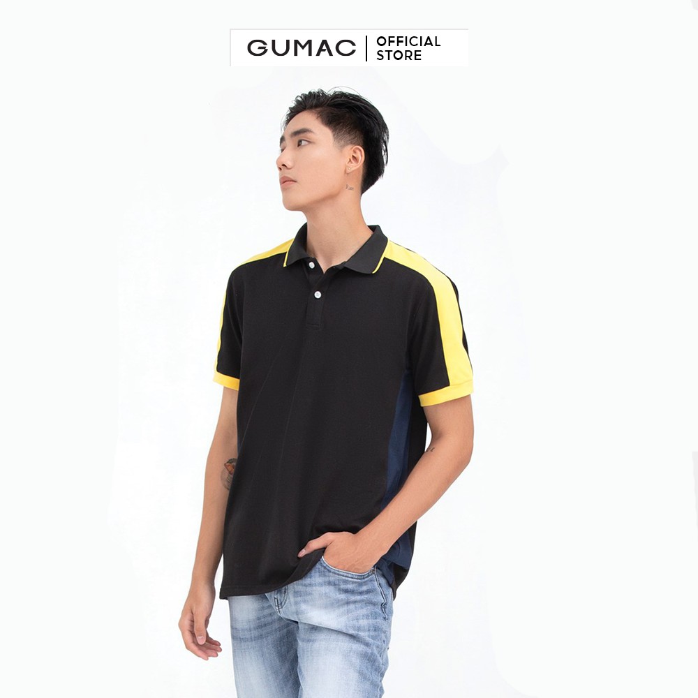 [Mã WABRGD12 giảm 10% đơn 250K] Áo thun nam polo phối màu GUMAC ATNB609 | BigBuy360 - bigbuy360.vn