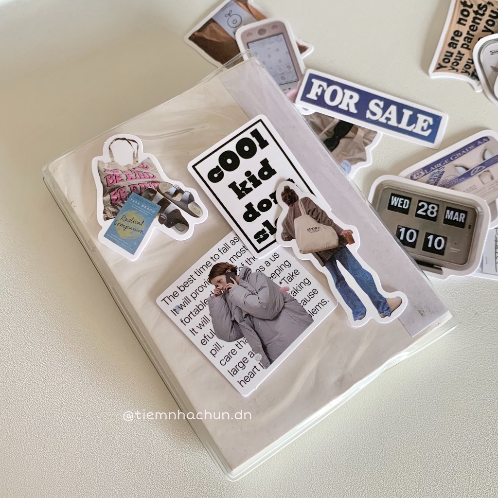 SET 10 STICKER ÂU MỸ COOL KIDS trang trí  - Tiệm nhà Chun