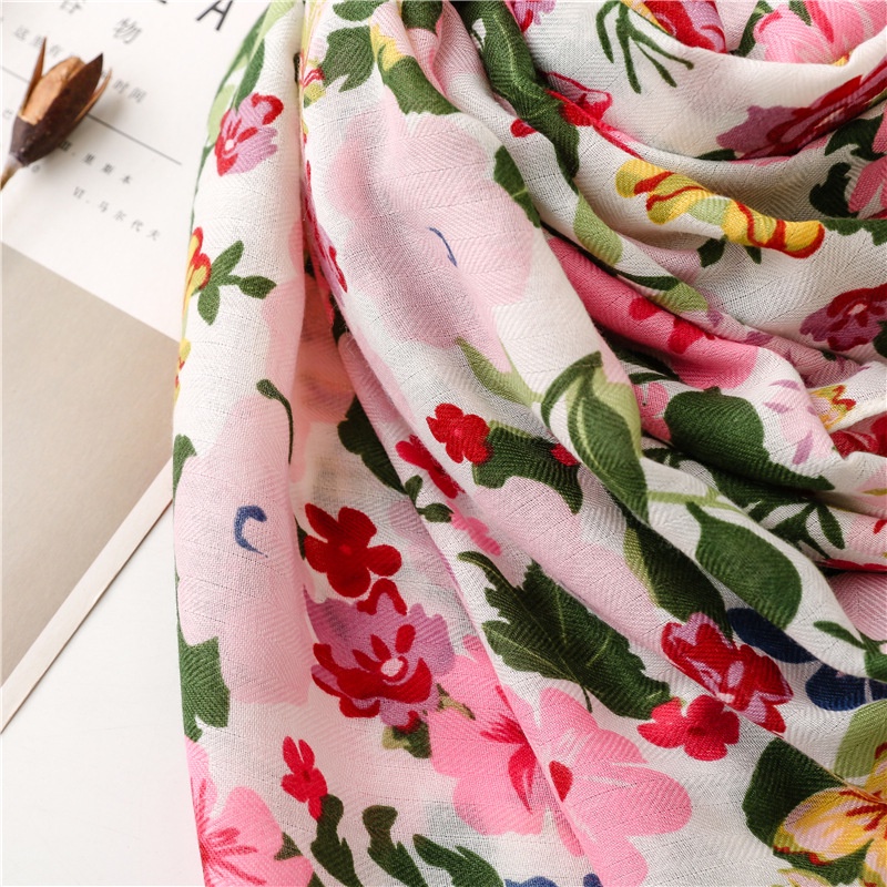 Khăn Choàng Cotton Linen Mềm Mại Thời Trang