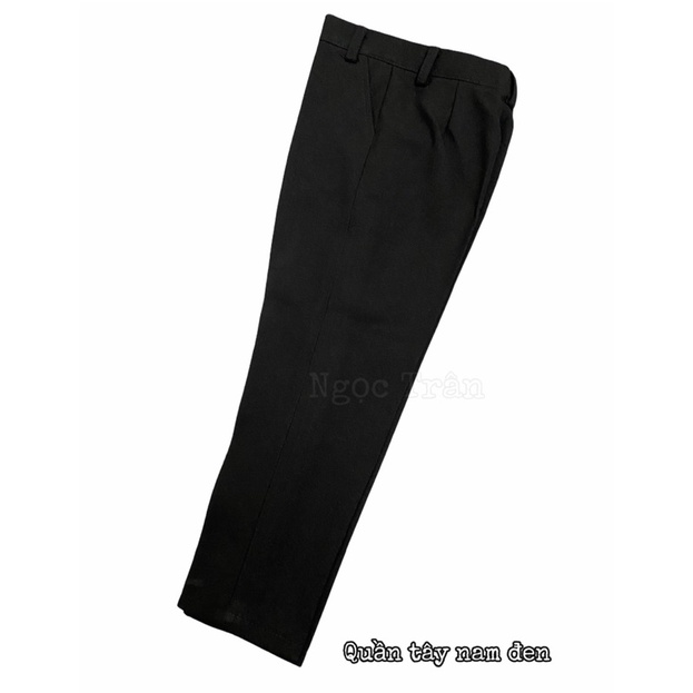 Quần Tây Đen Học Sinh Nam Chiều dài 1m