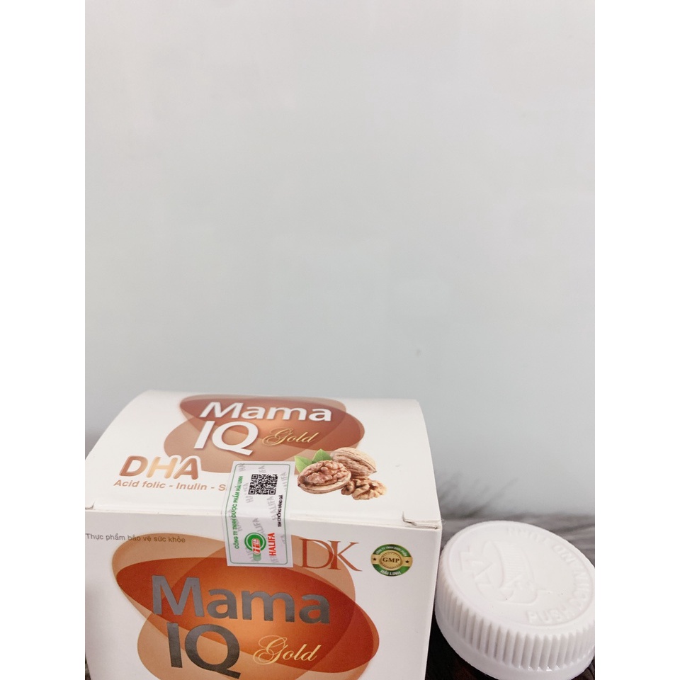 Viên uống Mama IQ Gold bổ sung DHA, acid folic, sắt, vitamin cho bà bầu giúp bồi bổ sức khỏe
