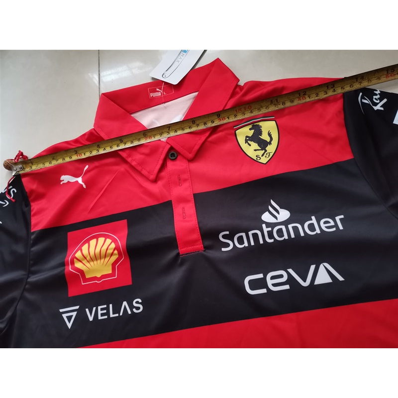 FERRARI Áo Thun POLO Ngắn Tay Mau Khô Thời Trang Thể Thao Nam 2022