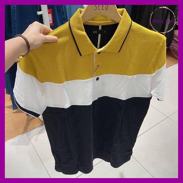 Áo polo nam thun có cổ cao cấp seed cotton da cá thấm hút mồ hôi bo len tay hiện đại trẻ trung BAVATU | BigBuy360 - bigbuy360.vn