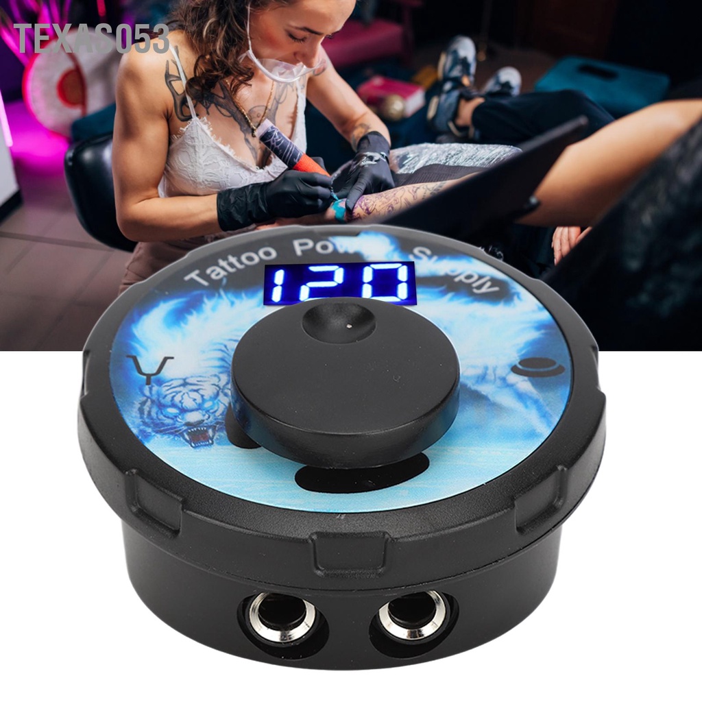 [Hàng HOT] Bộ Nguồn Cho Máy Xăm Có Màn Hình LED 3‑12V Điện áp có thể điều chỉnh（100-240V）【Texas053】