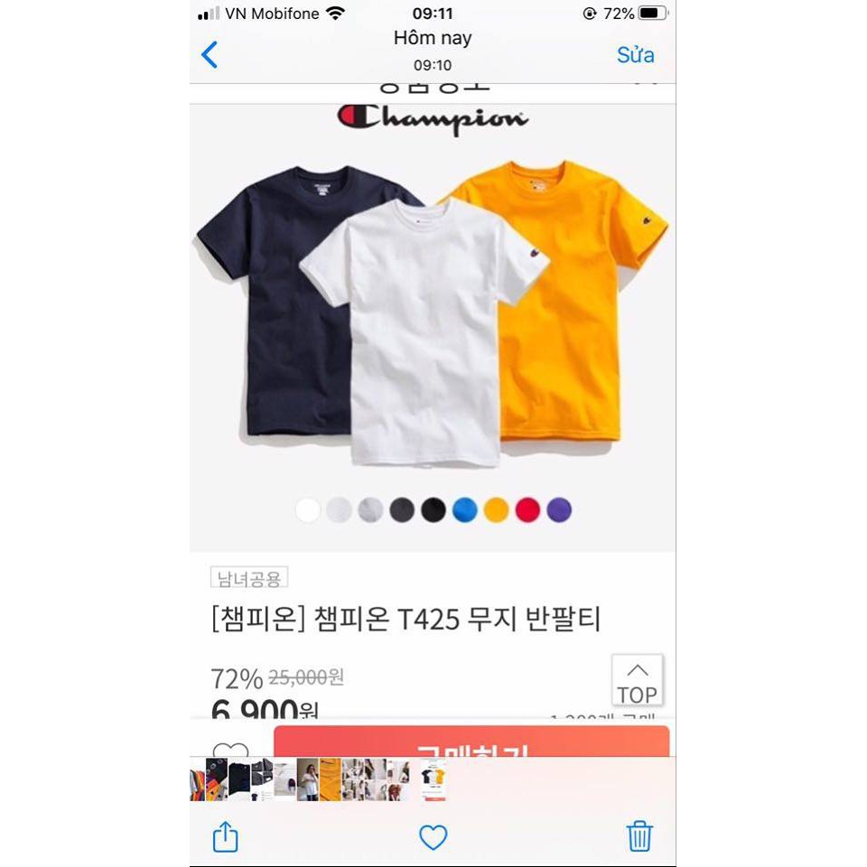 Áo Champion Korea sale