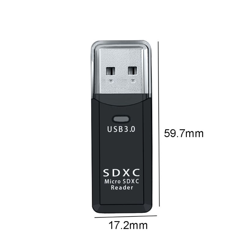 Đầu đọc thẻ nhớ TF SD có đầu cắm USB 3.0 chuyển đổi dữ liệu tốc độ cao 2 trong 1 cho PC/Laptop