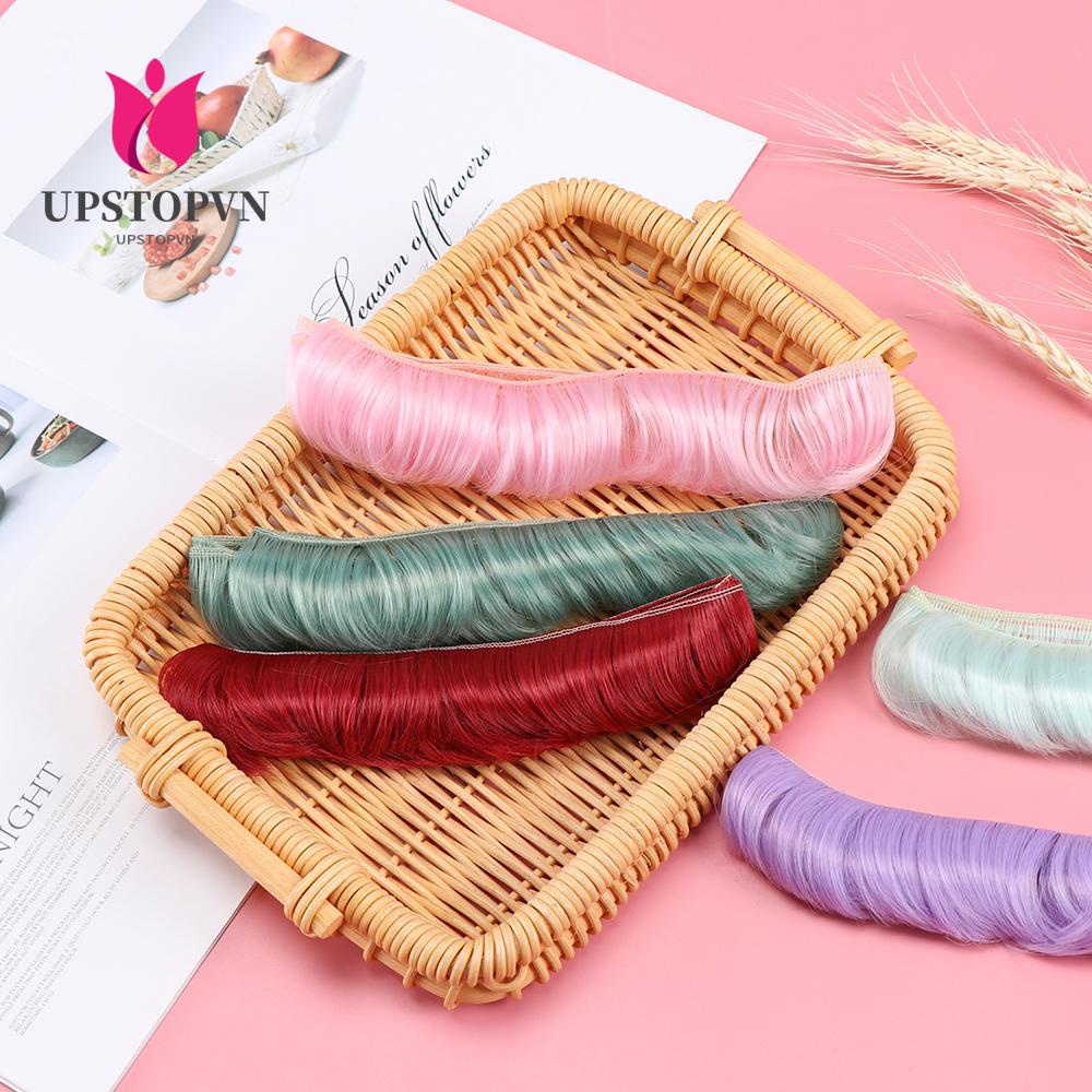 1 Tóc Giả Xoăn Ngắn 100*5cm 1/6 1/4 1/3 Cho Búp Bê Trẻ Em