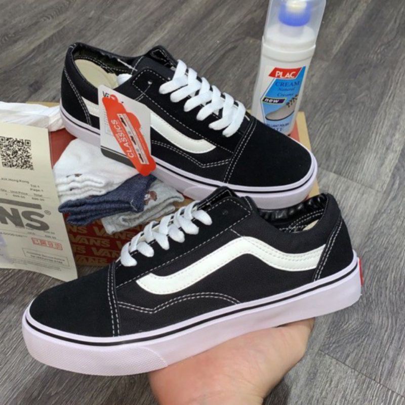 Giày thể thao, giày lười, Giày VANs Vault old skool đen da lộn đủ size nam nữ đủ size 36-43