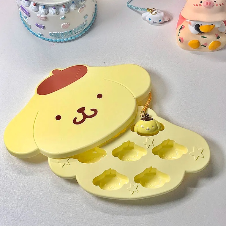 SANRIO Khuôn Làm Đá Viên 7 Lỗ Hình Chú Chó Hoạt Hình Sáng Tạo