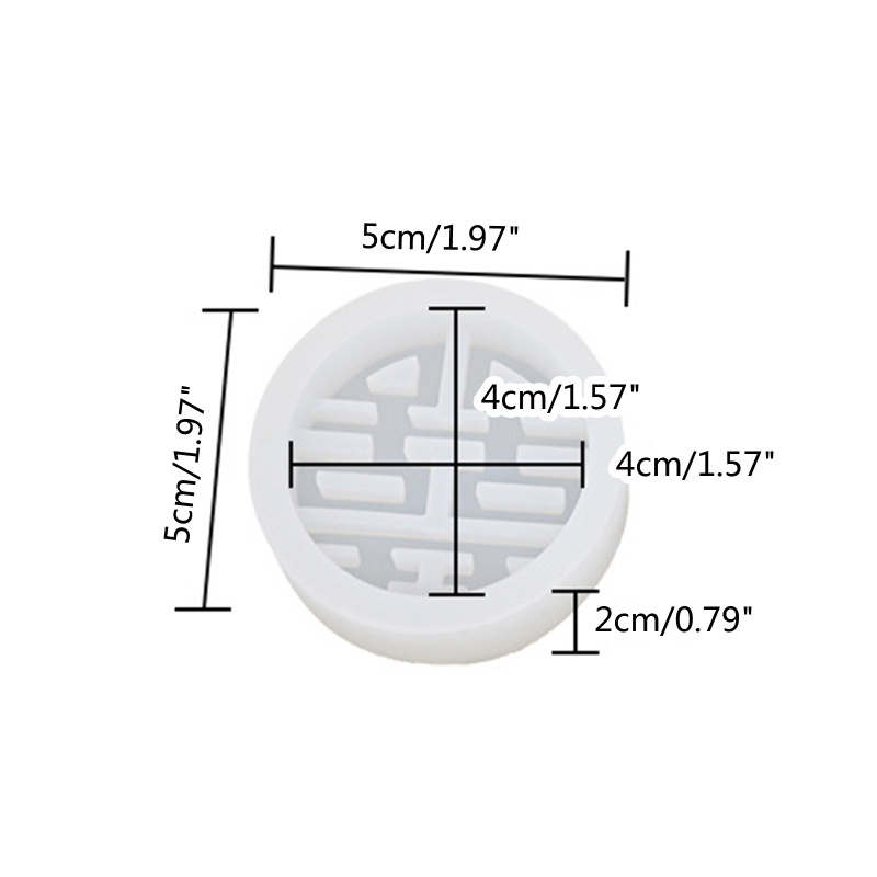 Khuôn Silicone Nam Châm Làm Mặt Trang Sức Phong Cách Trung Hoa