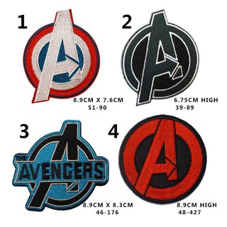 Miếng Dán Ủi Thêu Hình Huy Hiệu Captain America