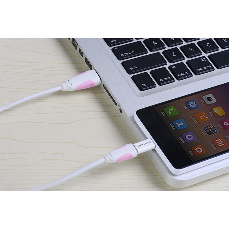 Đầu chuyển USB Type-C to Micro USB 2.0 Vention VAS-S10-W - BEN