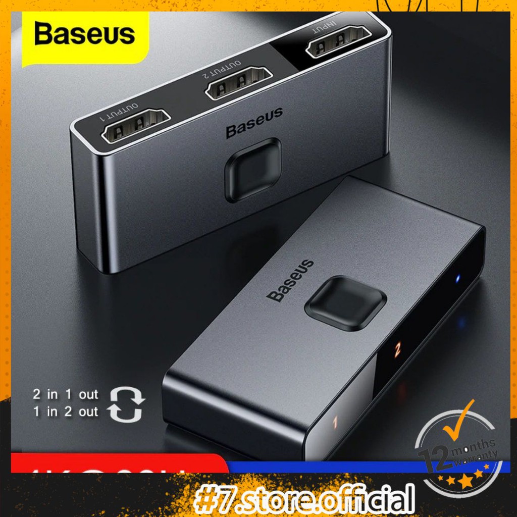 Thiết bị chia cổng HDMI 2 chiều Baseus Matrix HDMI Splitter